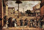 CARPACCIO, Vittore Funeral of St Jerome fg oil